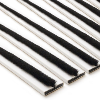 EAI Intumescent Strip Fire & Smoke Brush Seal - 20x4x1050mm - White - Pack of 25