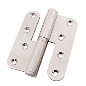 EAI Journal Lift Off Hinges 4" Stainless Steel - Left Hung Open Away - 102x89x3mm - Satin - Pair - Including Screws