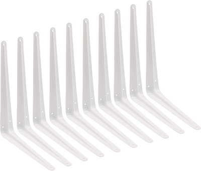 EAI - London Shelf Bracket - 300x250x45x1mm - White - Pack of 10