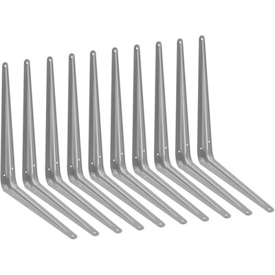 EAI - London Shelf Bracket - 350x300x48x1mm - Silver - Pack of 10