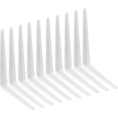 EAI - London Shelf Bracket - 350x300x48x1mm - White  - Pack of 10