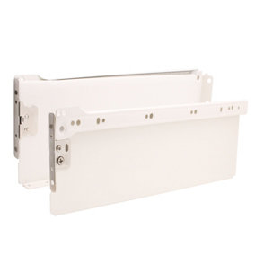 EAI - Metal Drawer Box Side Pack 30kg H118 x L400mm Ext 75% Cream
