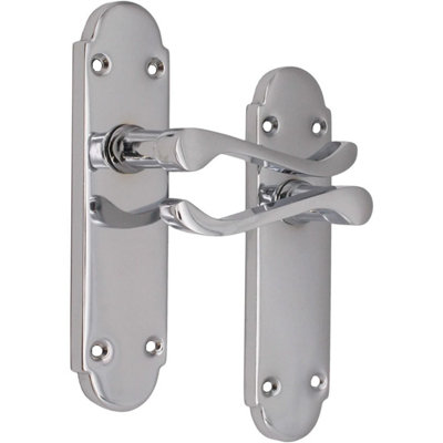 EAI Polished Chrome Victorian Scroll Lever Latch Door Handles - Summer Range Price Comparisons | Compare The Build