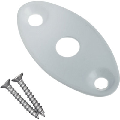 EAI - Rack Bolt Escutcheon - White Coated - Pack Of 10