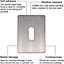 EAI - Repair Escutcheon Keyhole Large Self Adhesive - SUS304 - Euro - 65x47x1.2mm - White