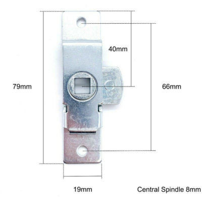 EAI - Rim Budget Lock Reversible - Pack of 1 - Bright Zinc Plated
