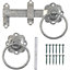 EAI - Ring Gate Latch With Fixings - 150mm 6" - Galvanised