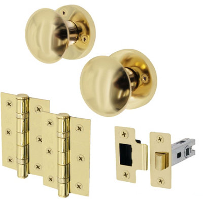 Brass interior door sale knobs