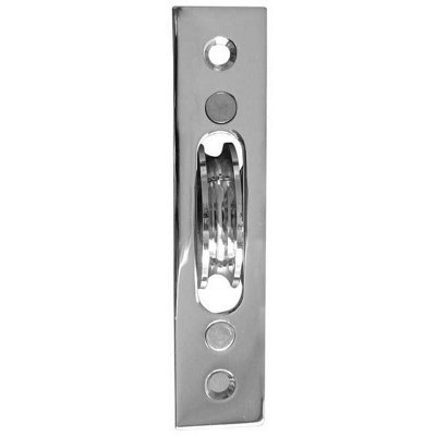 EAI Sash Pulley 40mm Roller - 118x26mm - Polished Chrome