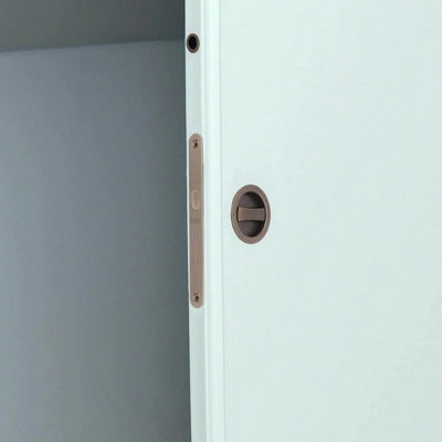 EAI - Sliding Door Bathroom Privacy Set - Florentine Bronze