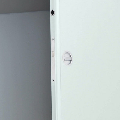EAI - Sliding Door Bathroom Privacy Set - Satin Chrome