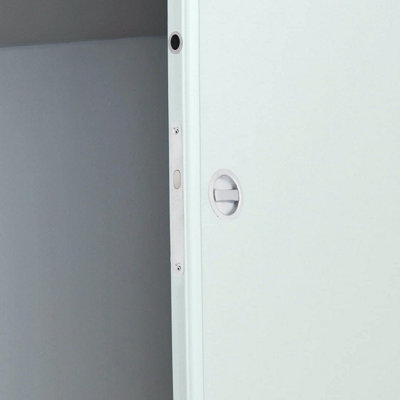 EAI - Sliding Door Bathroom Privacy Set - Satin Chrome