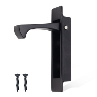 EAI Sliding Pocket Door Edge Pull - 90mm x 18mm x 14mm Deep - Matt Black