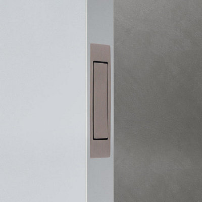 EAI Sliding Pocket Door Edge Pull - 90mm x 18mm x 14mm Deep - Matt Bronze