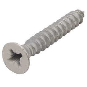 EAI - Spare Hinge Screws Pack 100 Pozi Wood Screw Countersunk - 5.0x30mm - White - Pack of 100