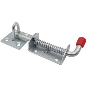 EAI - Spring Loaded Animal Bolt & Keep with Fixings - 150mm 6 inch - Galvanised