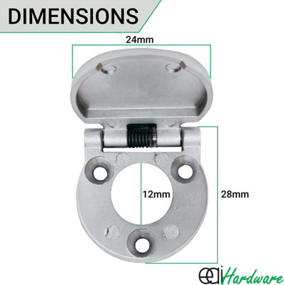 EAI - Sprung Budget Lock Keyhole Escutcheon - Polished Chrome Plated