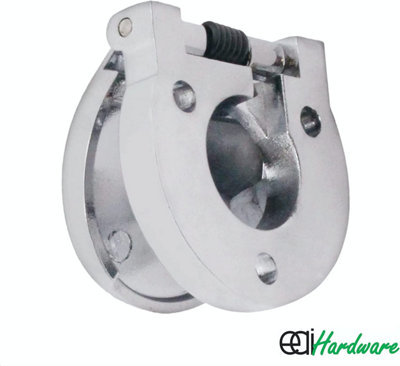 EAI - Sprung Budget Lock Keyhole Escutcheon - Polished Chrome Plated