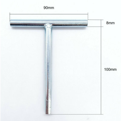 EAI - Square Drive Budget Lock Key - Pack of 1 - Bright Zinc Plated