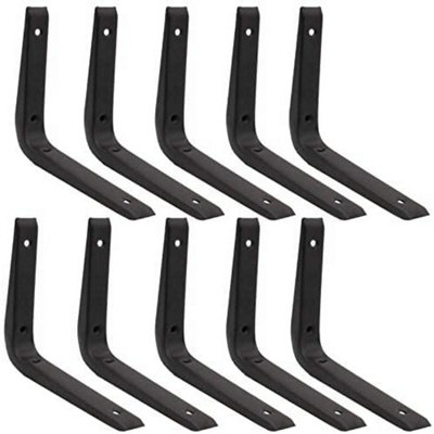 EAI - Strong Shelf Bracket - 150 x 125mm - Black - Pack of 10