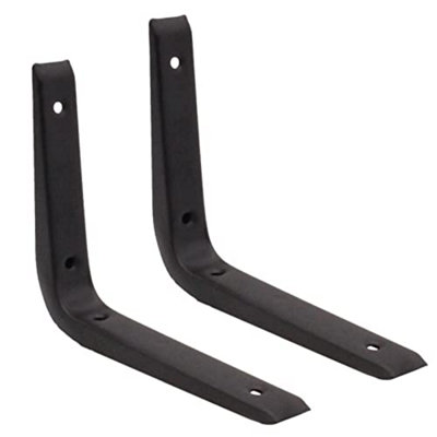 EAI - Strong Shelf Bracket - 150 x 125mm - Black - Pack of 2