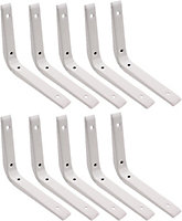 EAI - Strong Shelf Bracket - 150 x 125mm - White - 5 pair - 10 Brackets