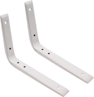 EAI - Strong Shelf Bracket - 200 x 150mm - White -Pair - 2 Brackets ...