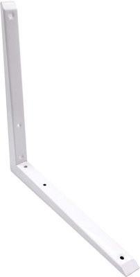 EAI Strong Shelf Bracket Mitre Reinforced Hi-Load Pattern - 250 x 250mm - White - Pack of 2