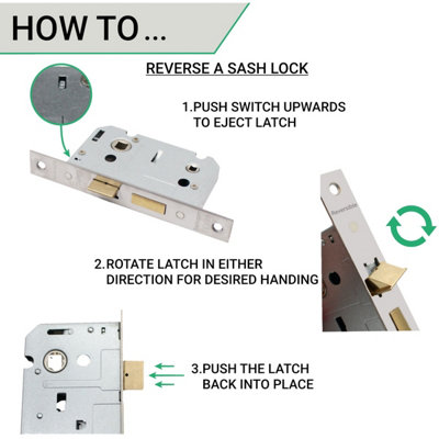 EAI - Swept Lever on Rose Handles Bathroom Kit / Pack - 66mm Bathroom Lock - 76mm Hinge - Polished Chrome