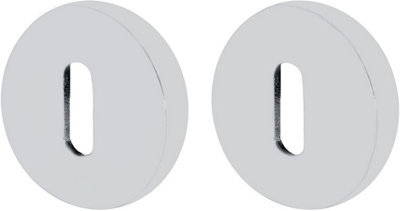EAI - T-Bar Keyhole Escutcheon - PAIR - Polished Chrome