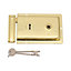 EAI Traditional Rim Sashlock - Surface Mounted Lock 156 x 106mm - Polished Brass