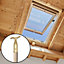 EAI Traditional Sash Pole Hooks for Windows & Blinds - 110mm - Polished Brass