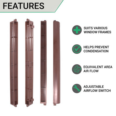 Oak Trickle Vents From Chlo Products Ltd Starting From £2.85