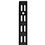 EAI Twin Slot Uprights 710mm Black Pack of 2