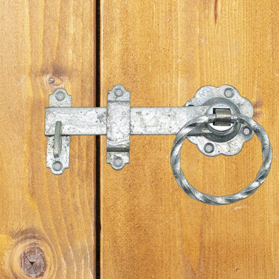 EAI - Twisted Ring Gate Latch With Fixings - 150mm 6