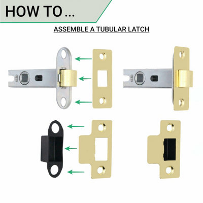 EAI - Victoria Scroll Lever on Backplate Latch Kit / Pack - 66mm Latch & 76mm Hinges - Polished Brass