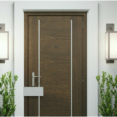 EAI Wide Angle Door Viewer Easy Vision Peephole Glass Lens Suit Fire Doors 14mm Dia 35 to 55mm Thick Doors Dark Bronze