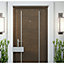 EAI Wide Angle Door Viewer Easy Vision Peephole Glass Lens Suit Fire Doors 14mm Dia 35 to 55mm Thick Doors Satin Chrome