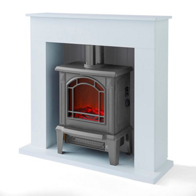 Ealing 1.8KW Fireplace Suite - 2 heat settings & adjustable thermostat