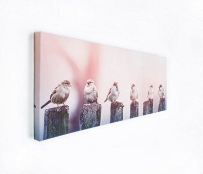 Early Morning Tweets Printed Canvas Wall Art