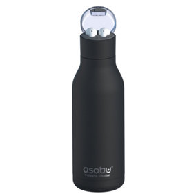 Earphone H2 Audio Insulated Water Bottle Stainless Steel 600ml Black