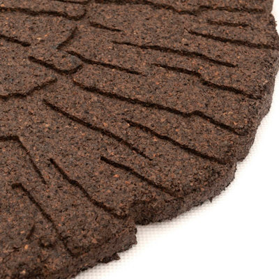 Earth brown Single size Cracked log Stepping stone - Pack of 1