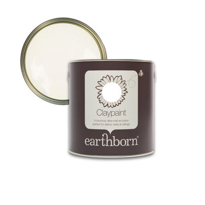 Earthborn Claypaint White Clay, ultra matt, 5L DIY at B&Q
