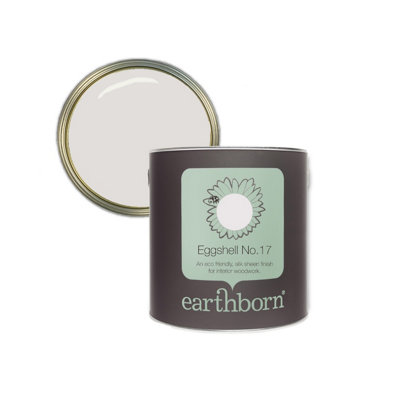 Earthborn Eggshell No. 17 Eyebright, eco friendly water based wood work