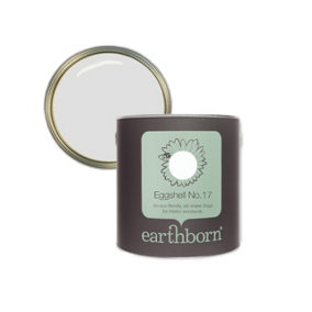 Earthborn Eggshell No. 17 Fresh Air, eco friendly water based wood work and trim paint, 2.5L