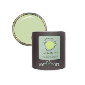 Earthborn Eggshell No. 17 Grasshopper, eco friendly water based wood work and trim paint, 750ml