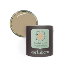 Earthborn Eggshell No. 17 Little Rascal, eco friendly water based wood work and trim paint, 2.5L