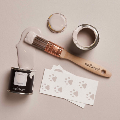 Earthborn Eggshell No. 17 Paw Print, eco friendly water based wood work and trim paint, 750ml