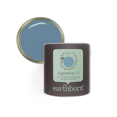 Earthborn Eggshell No. 17 Polka Dot, eco friendly water based wood work and trim paint, 2.5L