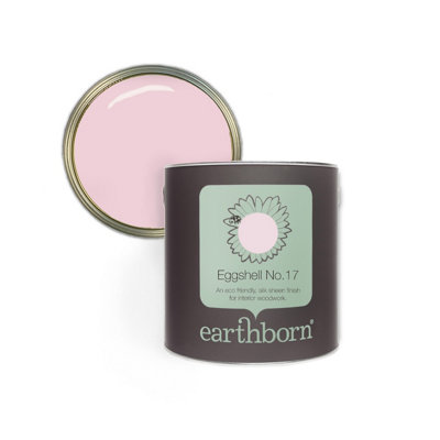 Earthborn Eggshell No. 17 Rosie Posie, eco friendly water based wood work and trim paint, 750ml